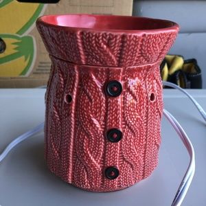 Scentsy Comfy Cozy Red Knit Sweater Warmer